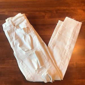 Garage White Skinny Jeans